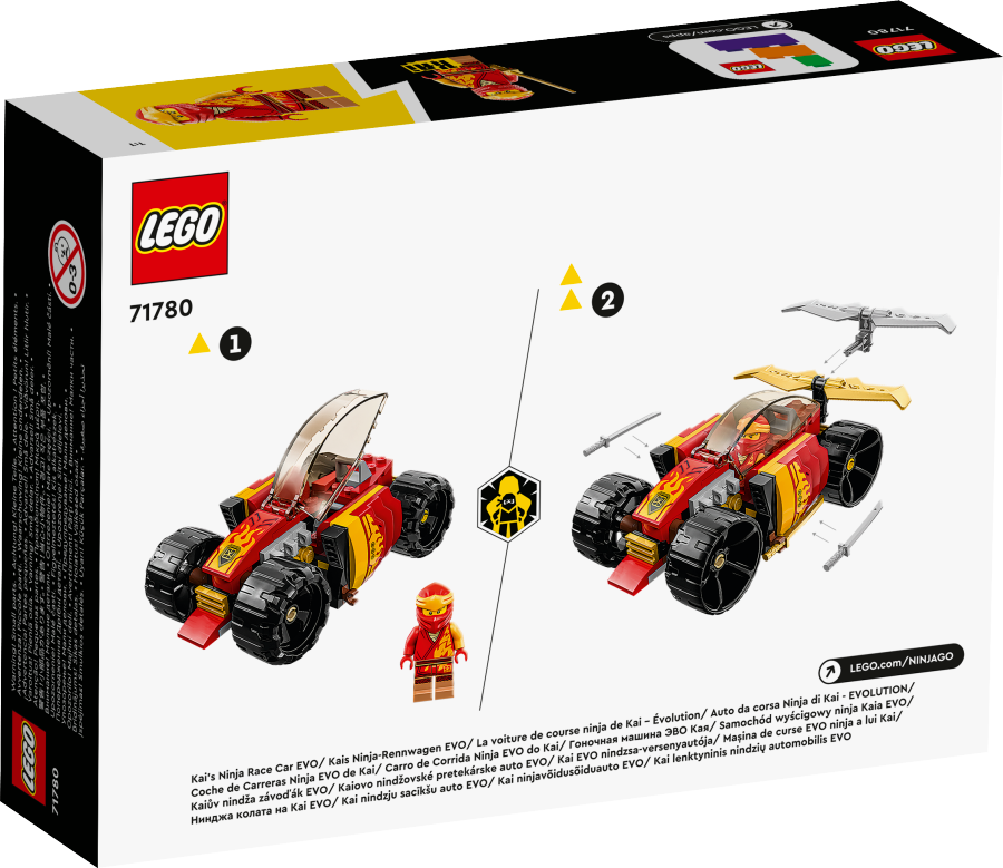 LEGO NINJAGO Samochód wyścigowy ninja Kaia EVO 71780