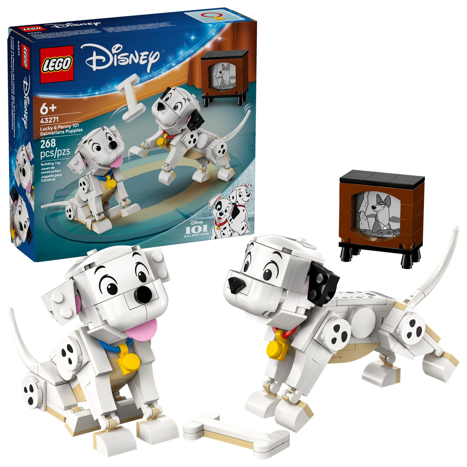 Lego Disney 43271 101 dalmatyńczyków — Szczeniaczki Szczęściarz i Penny