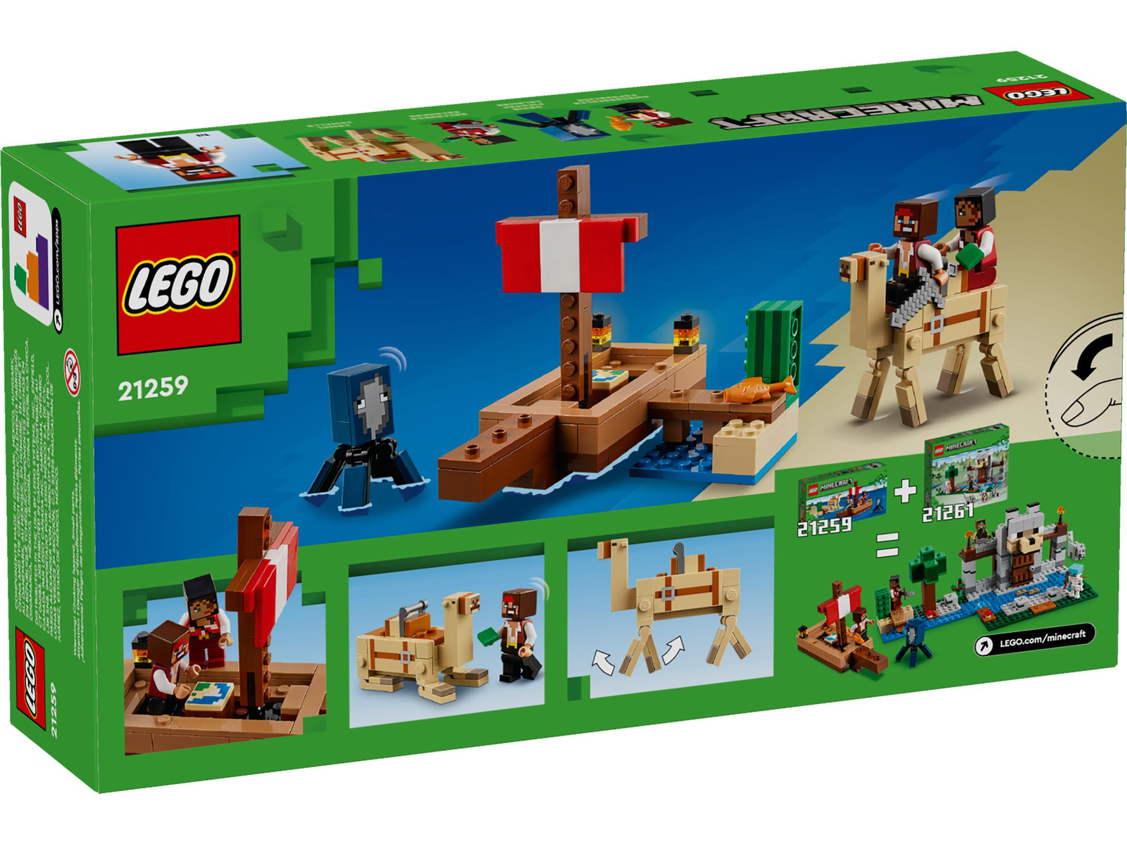 Lego Minecraft 21259 Rejs statkiem pirackim