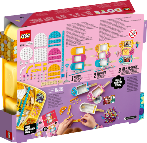 LEGO DOTS Ramki na zdjęcia w kształcie lodów i bransoletka 41956
