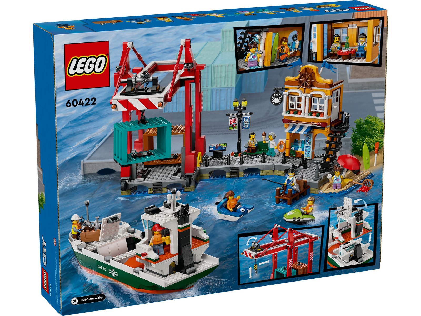 Lego City 60422 Nadmorski port ze statkiem towarowym