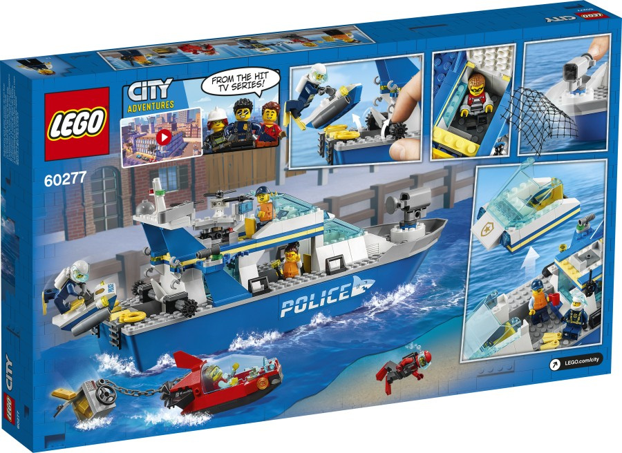 LEGO CITY  Policyjna łódź patrolowa 60277
