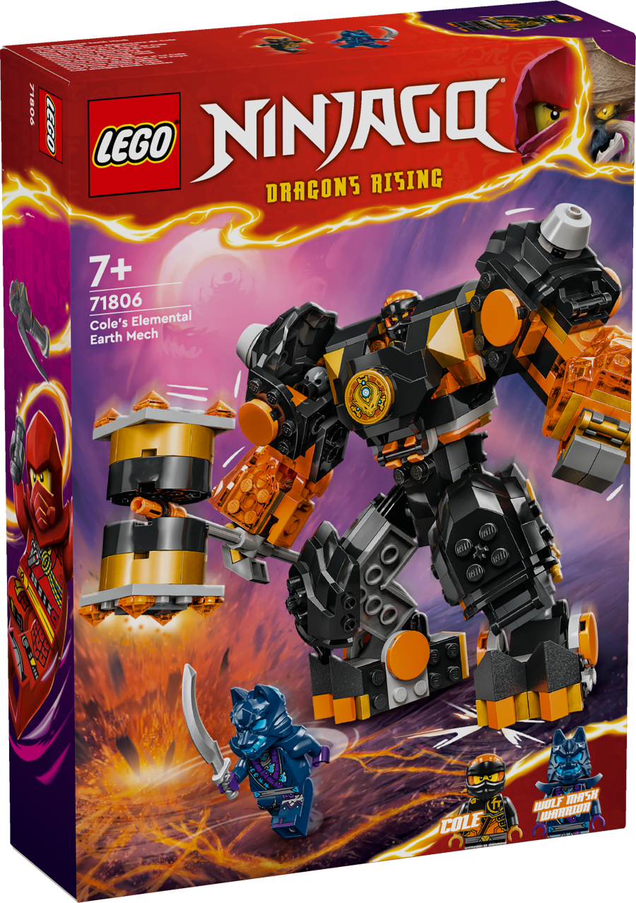 LEGO NINJAGO Mech żywiołu ziemi Cole’a 71806