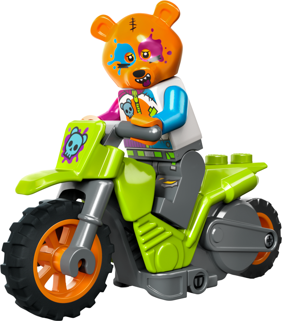 LEGO CITY Motocykl kaskaderski z niedźwiedziem 60356