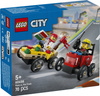 Lego  City 60458 Zestaw wyścigówek: pizza kontra wóz strażacki