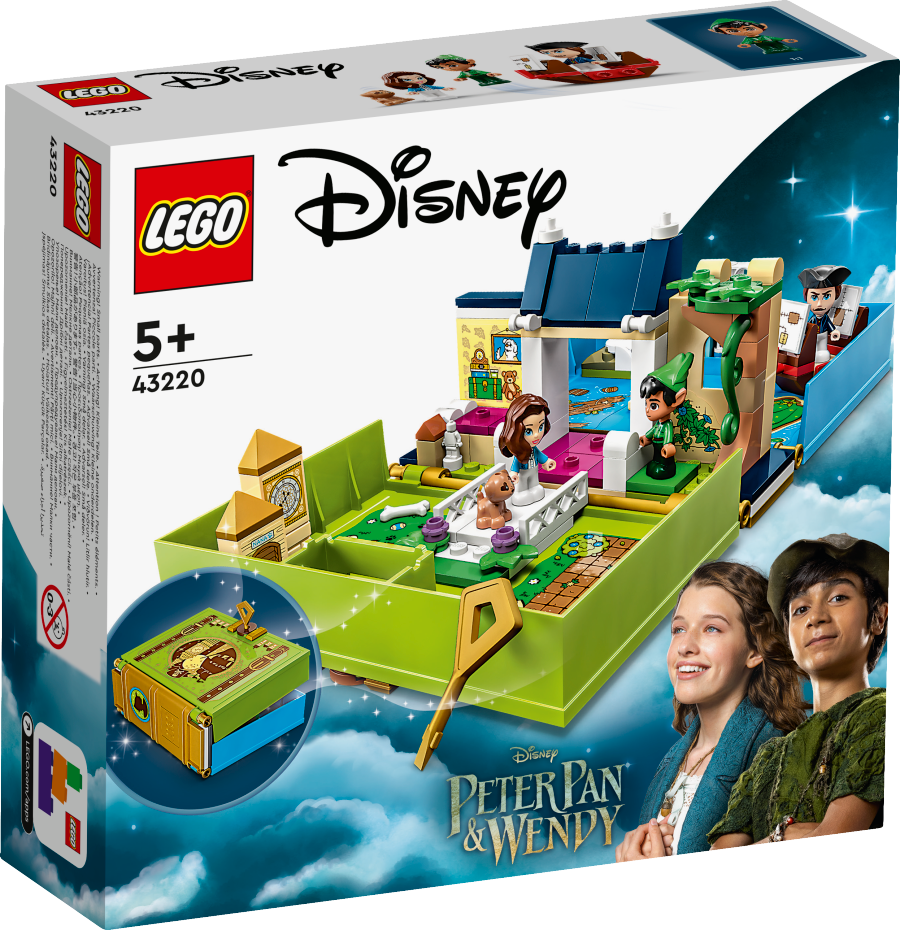 LEGO DISNEY Książka z przygodami Piotrusia Pana i Wendy 43220
