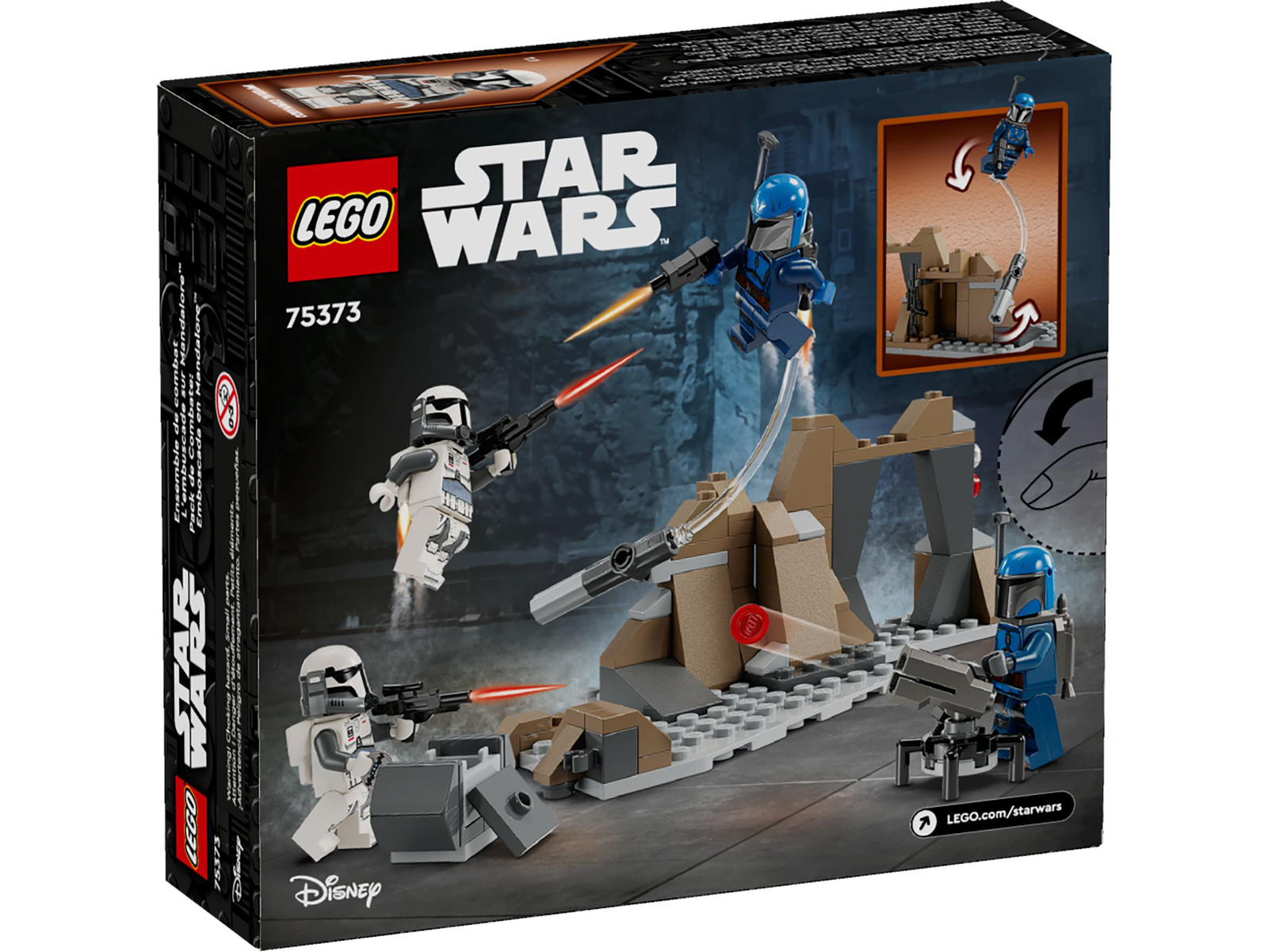 Lego Star Wars 75373 Zasadzka na Mandalorze - zestaw bitewny