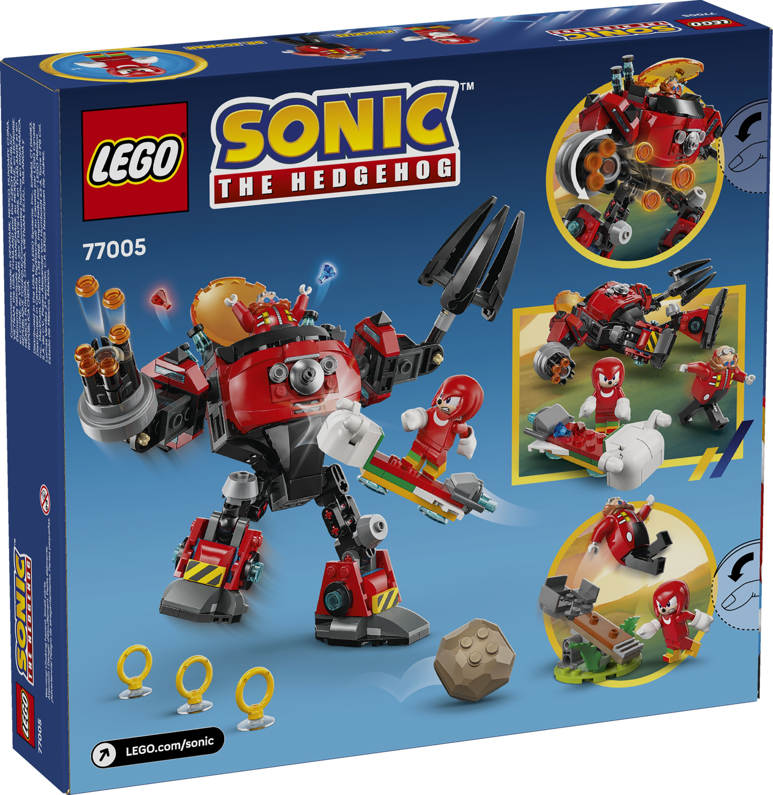 Lego Sonic 77005 Knuckles kontra Dr. Eggman w mechu Egg Crusher