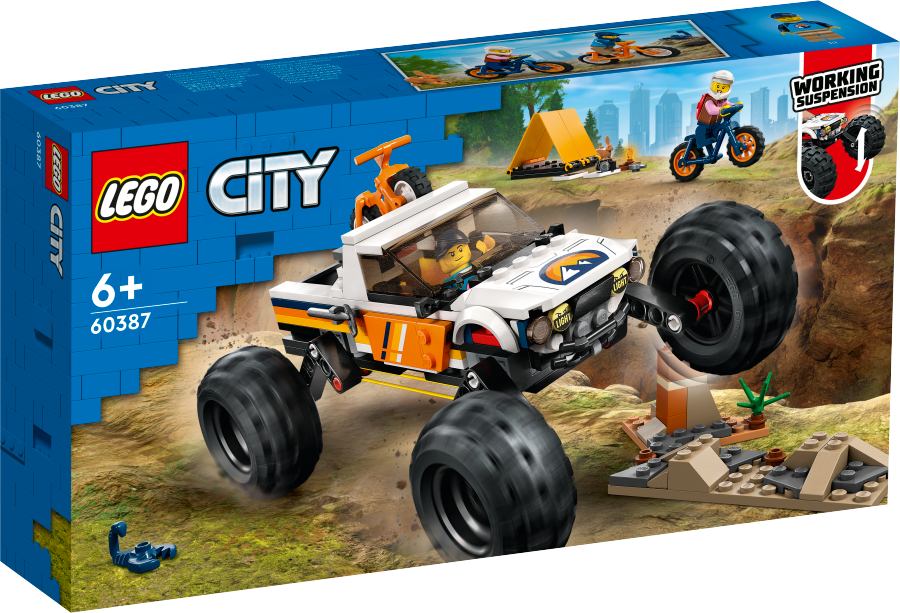 LEGO CITY Przygody samochodem terenowym z napędem 4x4 60387