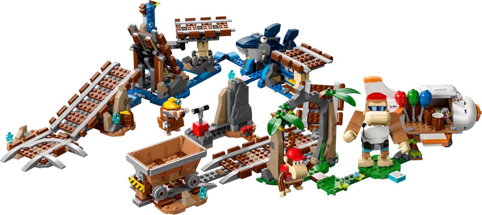 LEGO MARIO Przejażdżka wagonikiem Diddy Konga — zestaw rozszerzający 71425