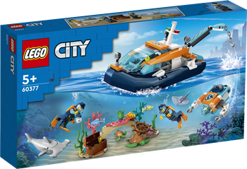 LEGO CITY Łódź do nurkowania badacza 60377