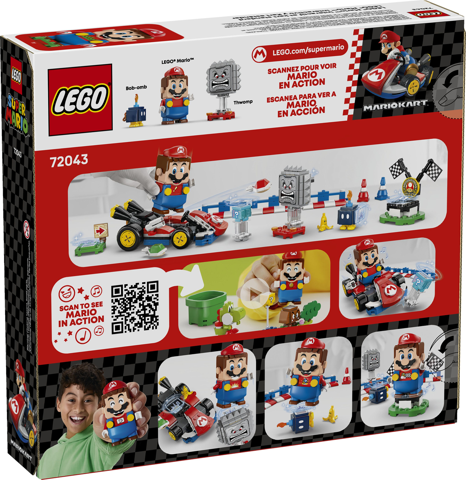 Lego Super Mario 72043 Mario Kart Interaktywna figurka LEGO Mario i Standardt
