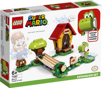 LEGO SUPER MARIO  Super Mario - Yoshi i dom Mario - zestaw rozszerzający 71367