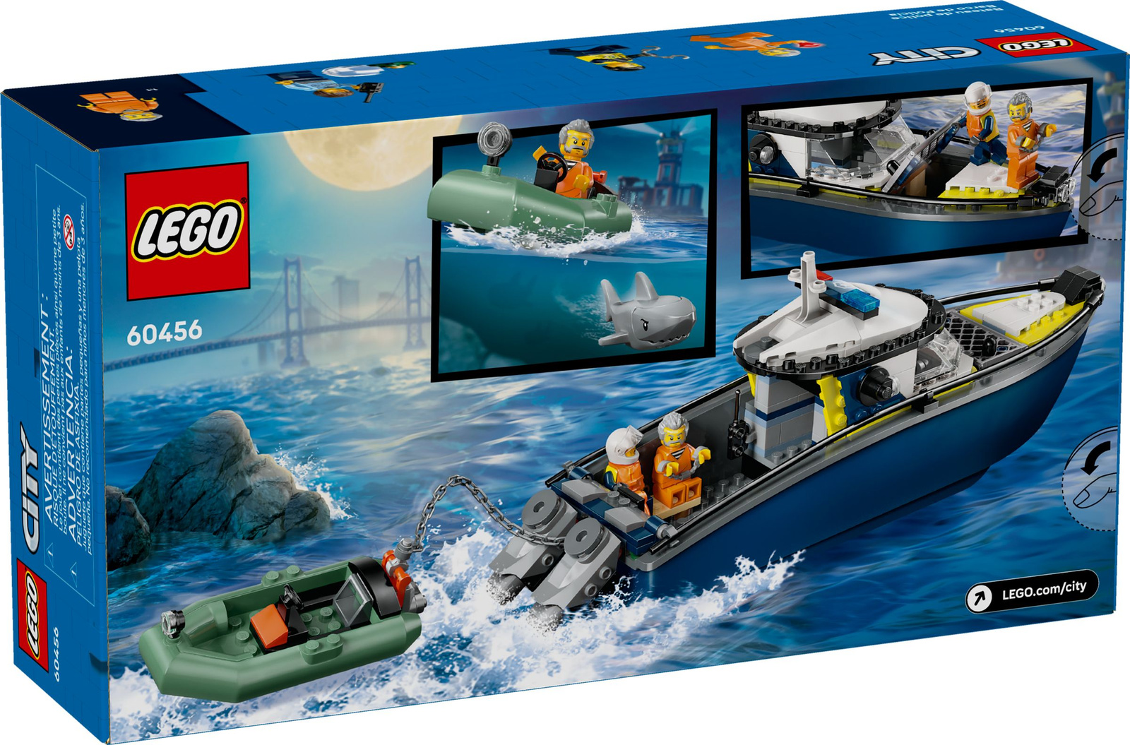 Lego City 60456 Pościg łodzią policyjną