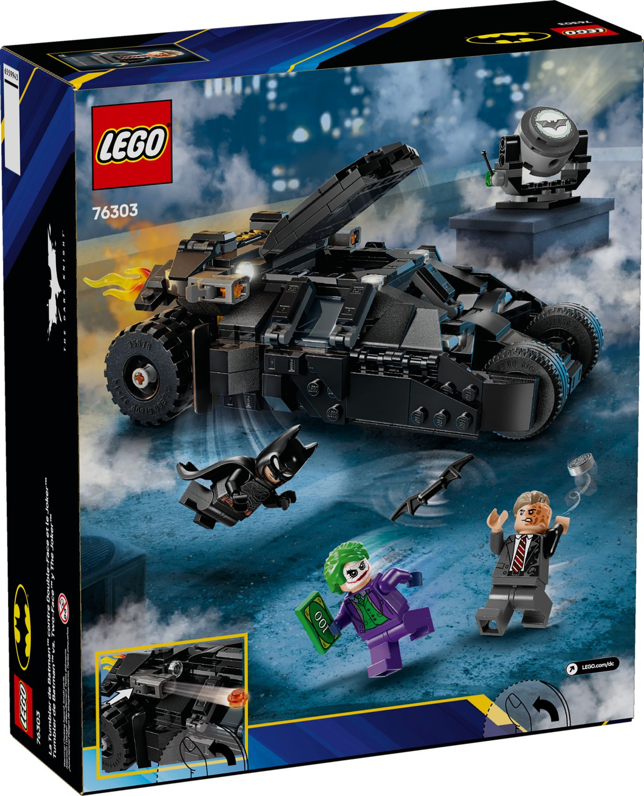 Lego Super Heroes 76303 Tumbler Batmana kontra Dwie Twarze i Joker