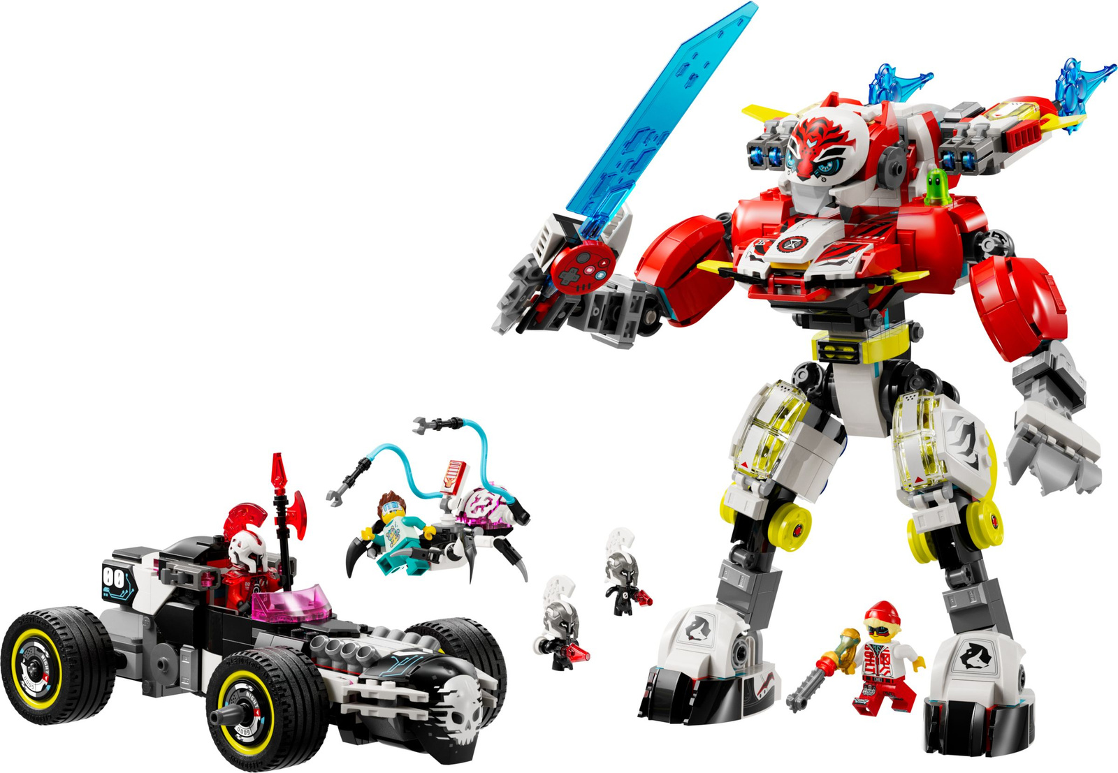 Lego DREAMZzz 71497 Tygrysi mech Coopera i hot rod Zero