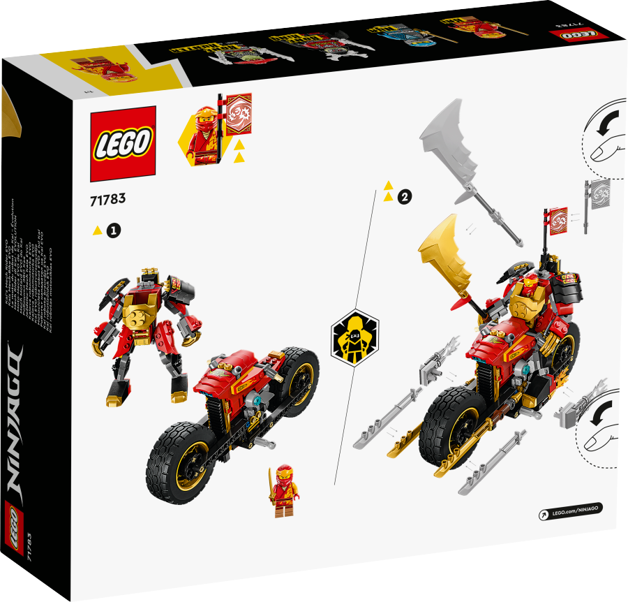LEGO NINJAGO Jeździec-Mech Kaia EVO 71783