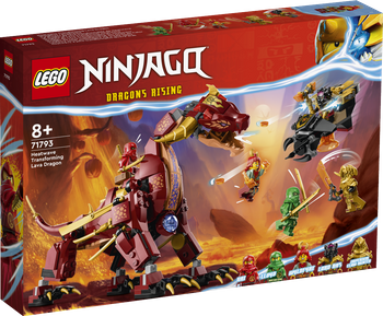 LEGO NINJAGO Lawowy smok zmieniający się w falę ognia 71793