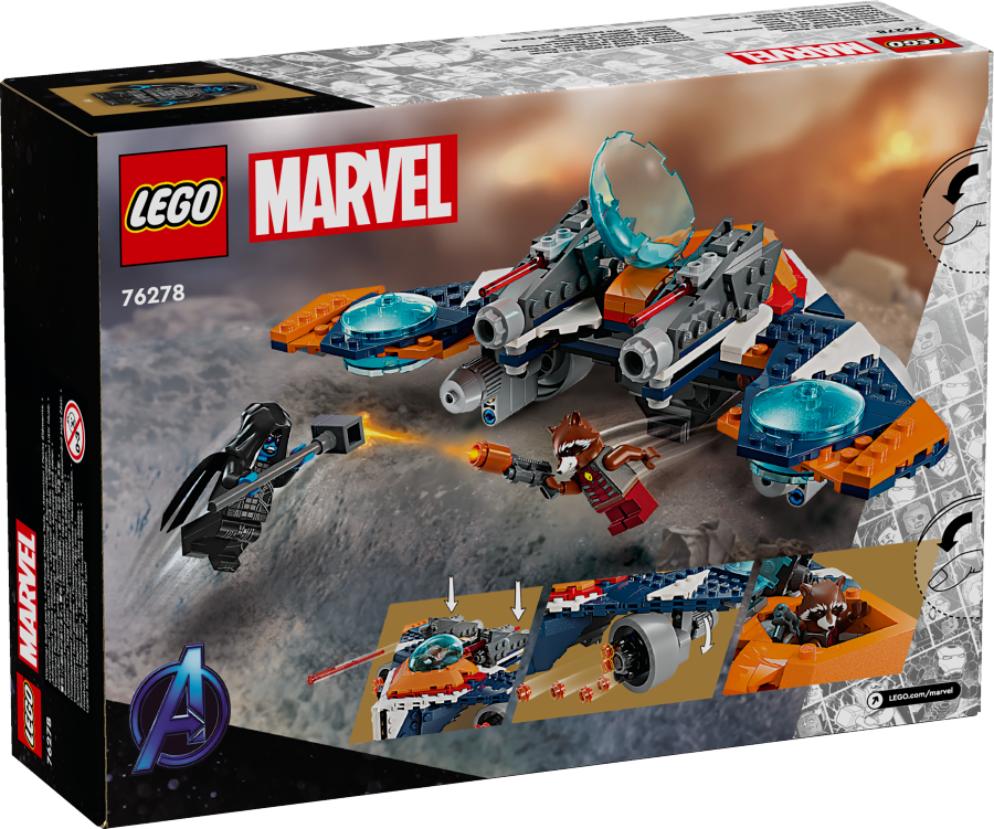 LEGO MARVEL Warbird Rocketa vs. Ronan 76278