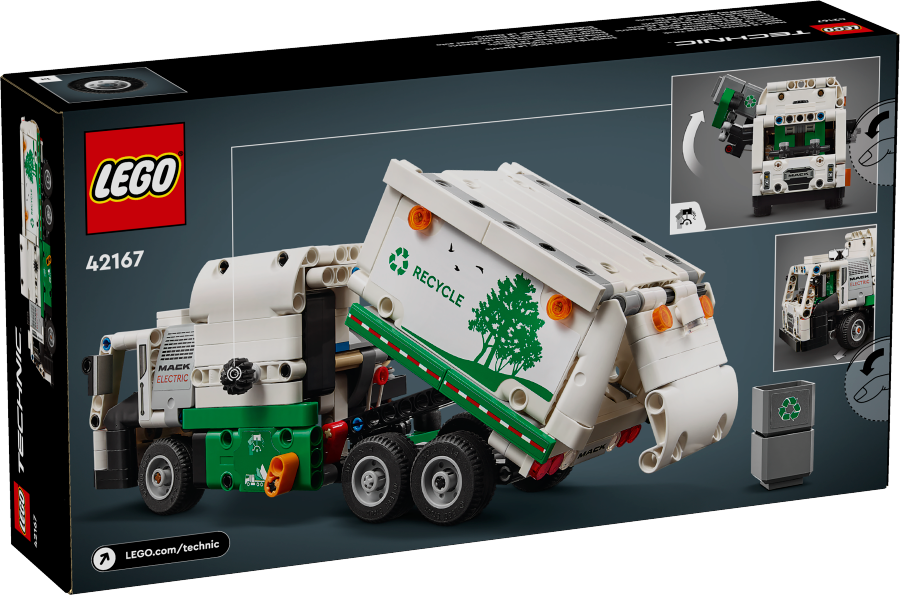 LEGO TECHNIC Śmieciarka Mack® LR Electric 42167