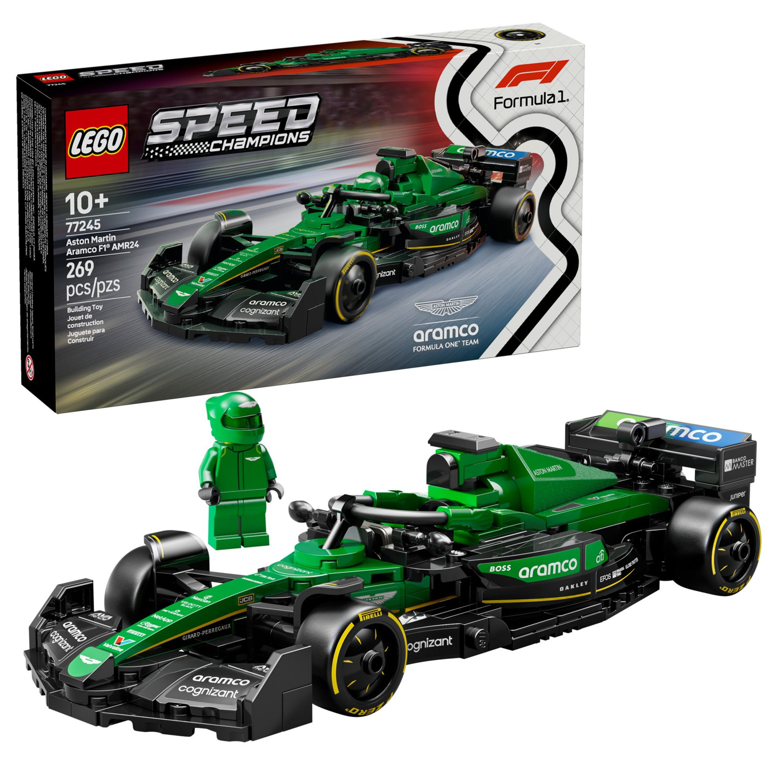 Lego Speed Champions 77245 Bolid F1 Aston Martin Aramco AMR24