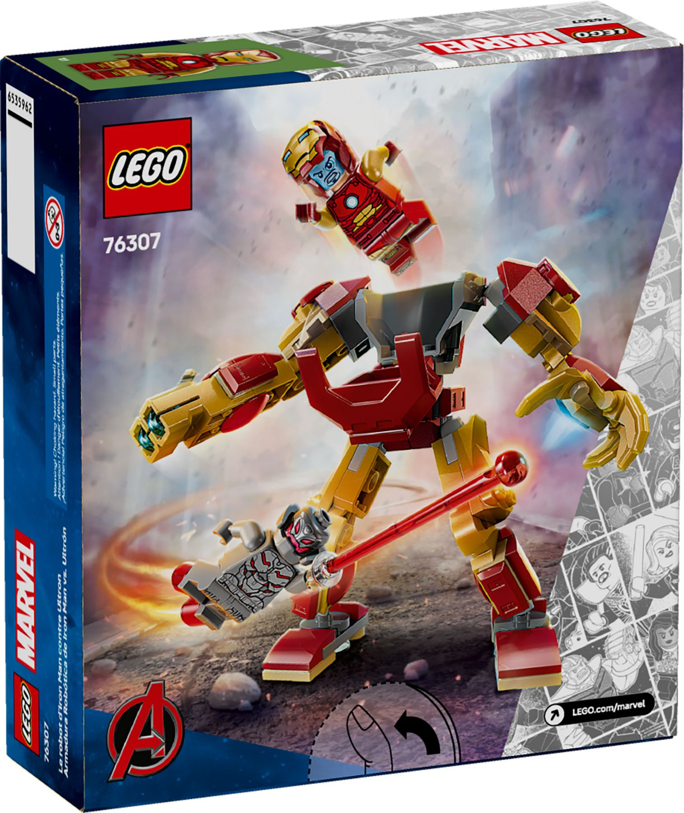 Lego Super Heroes 76307  Mech Iron Mana kontra Ultron