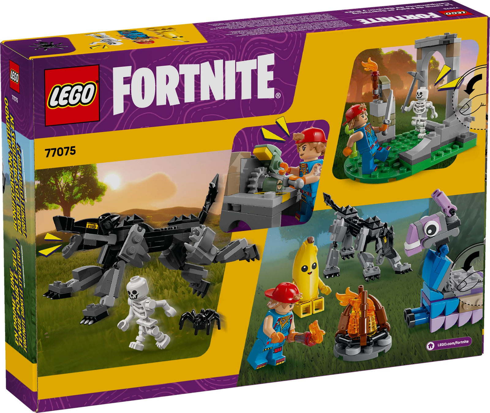 Lego Fortnite 77075 Skórek i Iskra oraz obóz
