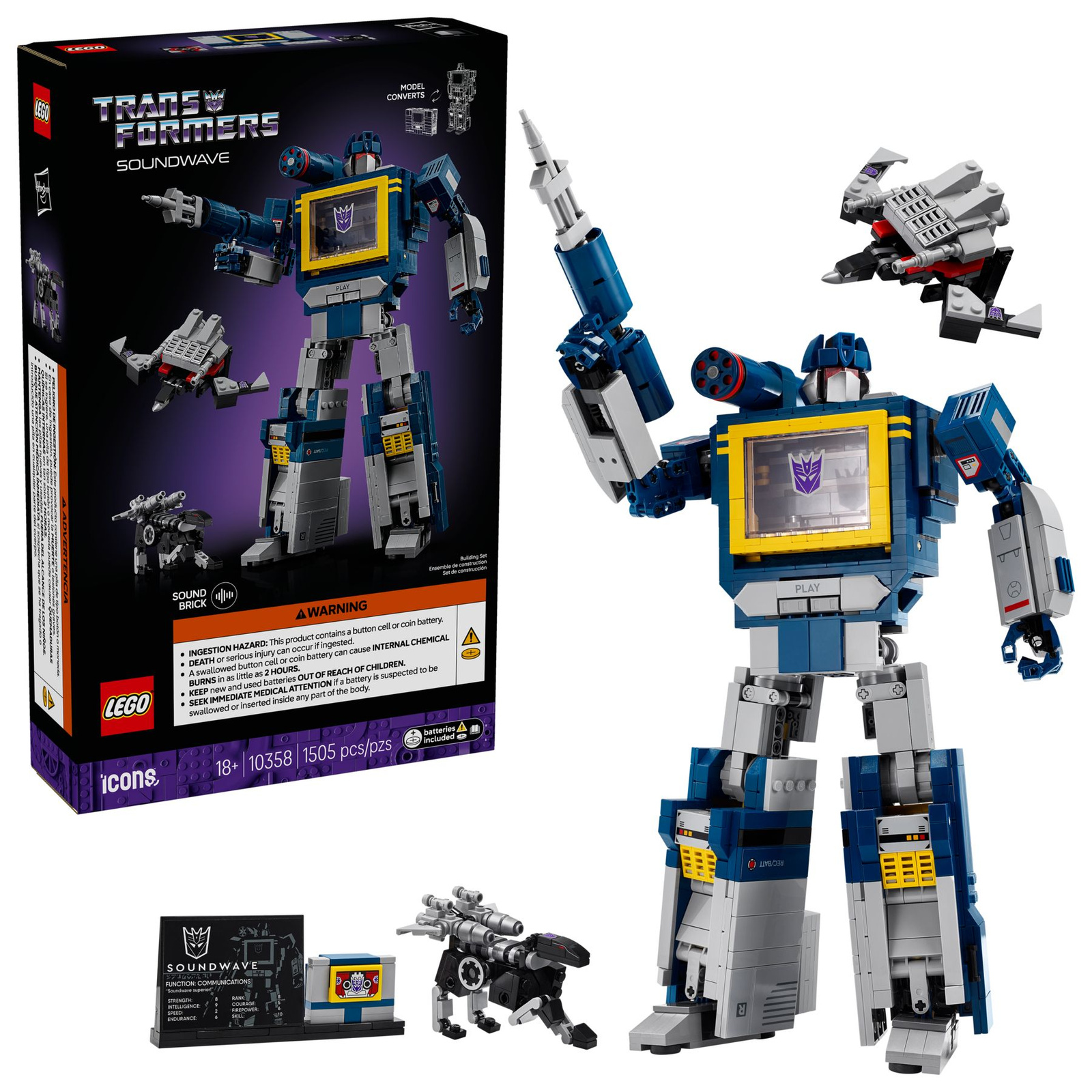 Lego Icons 10358 Transformers: Soundwave
