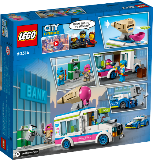 LEGO CITY Policyjny pościg za furgonetką z lodami 60314
