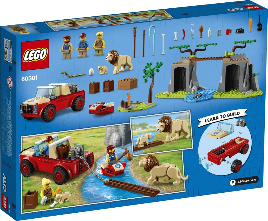 LEGO CITY  Terenówka ratowników dzikich zwierząt 60301