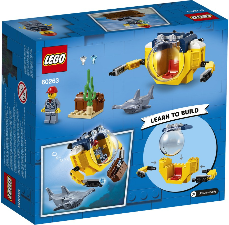 LEGO CITY   Oceaniczna miniłódź podwodna 60263
