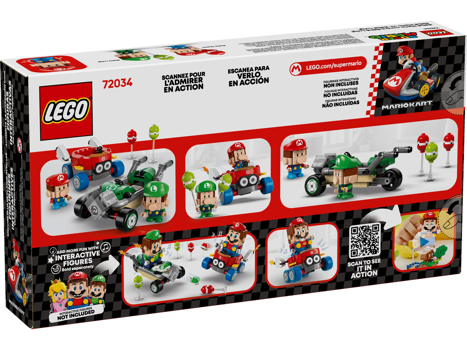 Lego Super Mario 72034 Baby Mario kontra Baby Luigi - Mario Kart