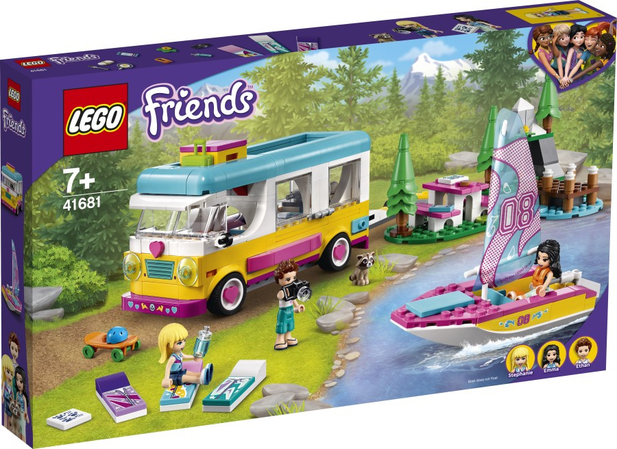 LEGO FRIENDS Leśny mikrobus kempingowy i żaglówka   41681