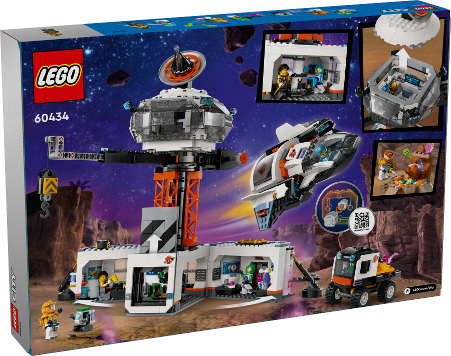 LEGO CITY Stacja kosmiczna i stanowisko startowe rakiety 60434