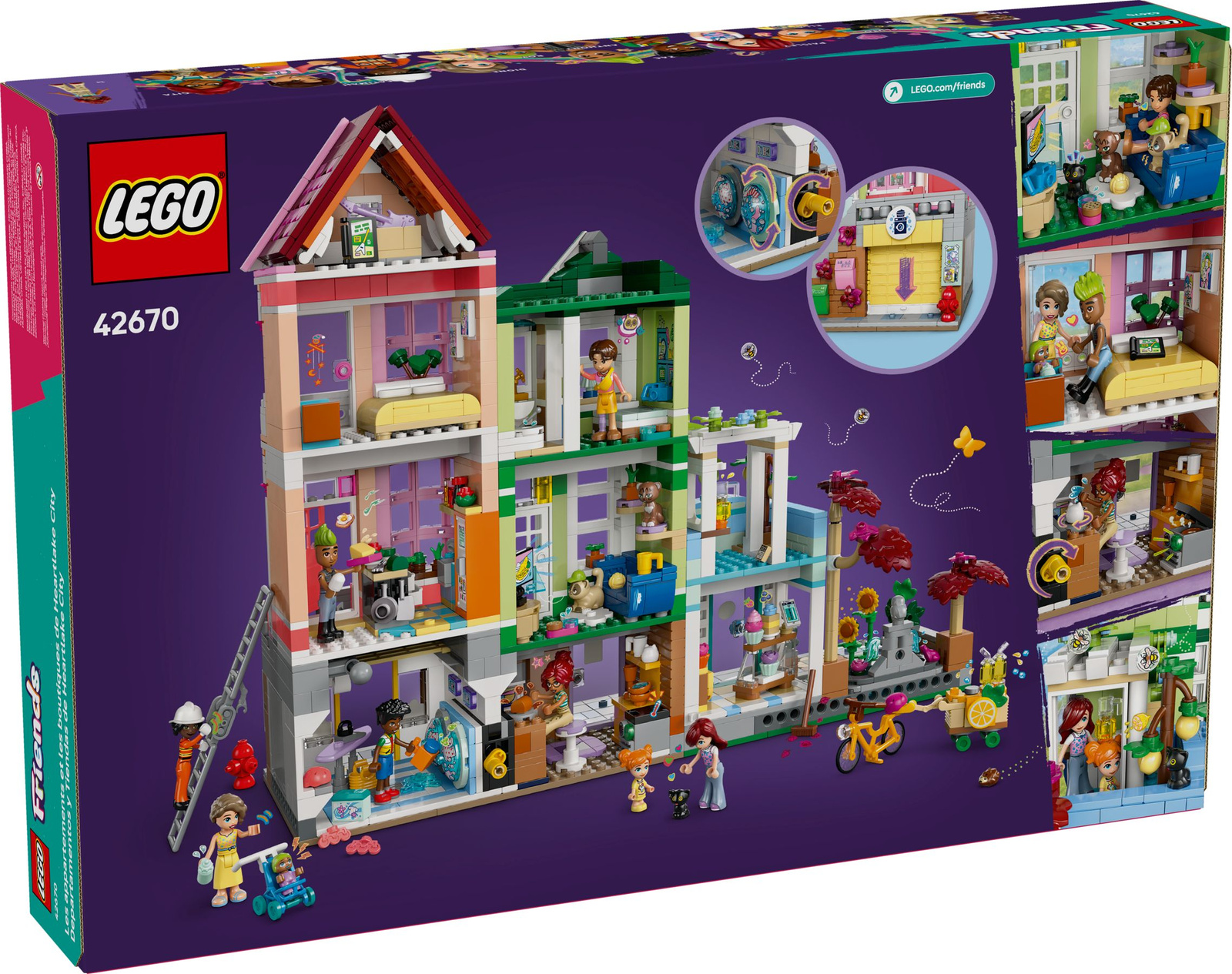 Lego Friends 42670 Mieszkania i sklepy w mieście Heartlake