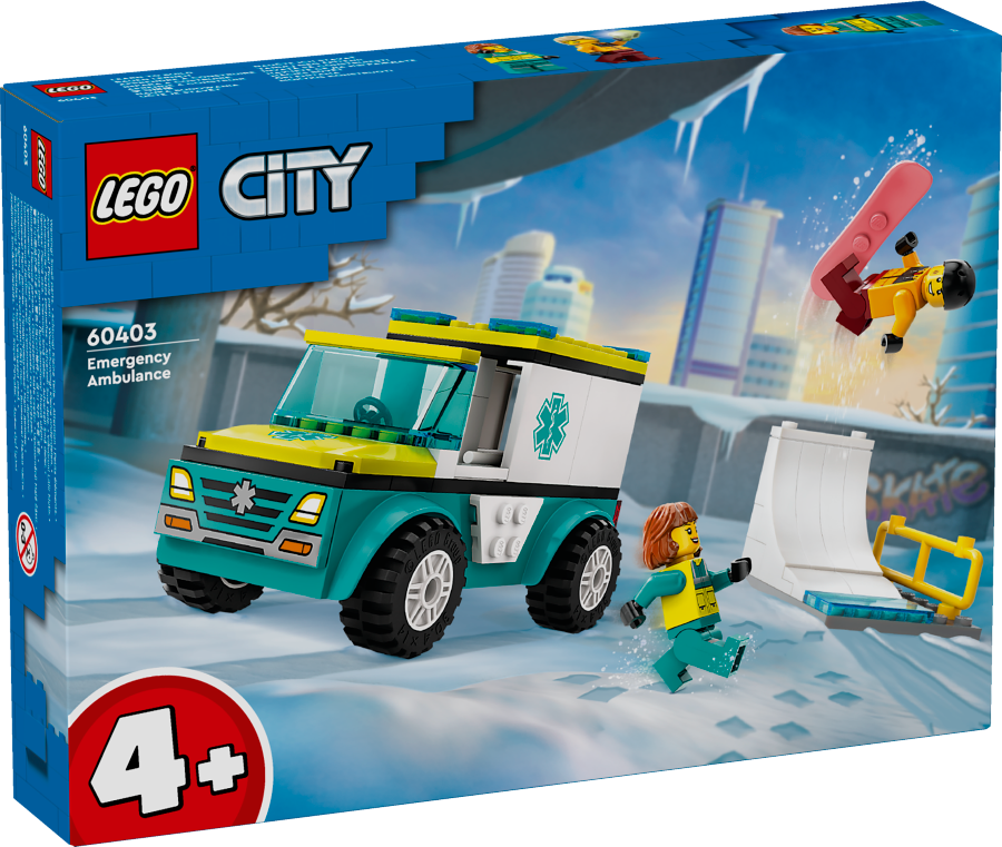 LEGO CITY Karetka i snowboardzista 60403
