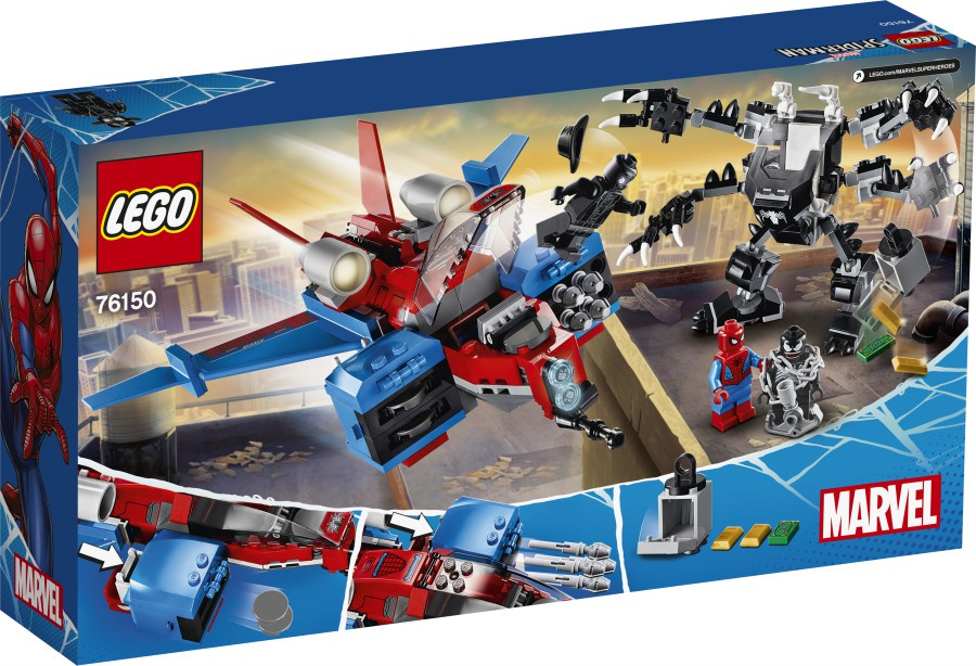 LEGO SUPER HEROES  Pajęczy odrzutowiec kontra mech Venoma 76150
