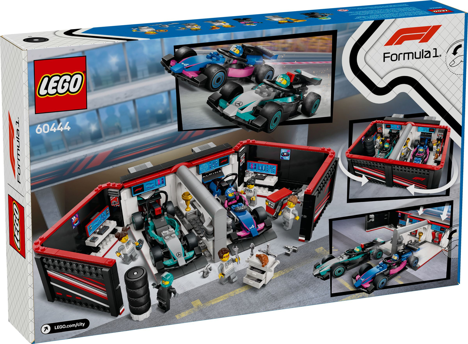 Lego City 60444 Garaż i bolidy Mercedes-AMG i Alpine
