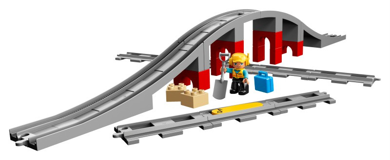 LEGO DUPLO Tory kolejowe i wiadukt 10872