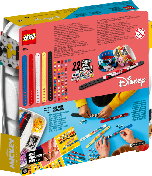 LEGO DOTS Miki i przyjaciele — megazestaw bransoletek 41947