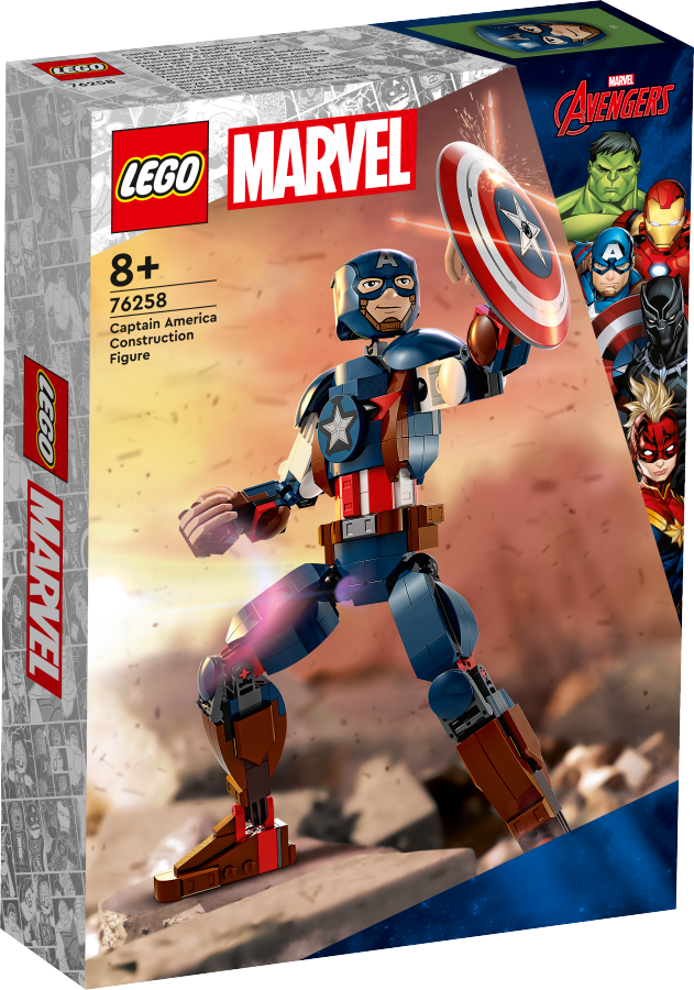 LEGO MARVEL Figurka Kapitana Ameryki do zbudowania 76258