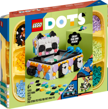 LEGO DOTS Pojemnik z uroczą pandą 41959