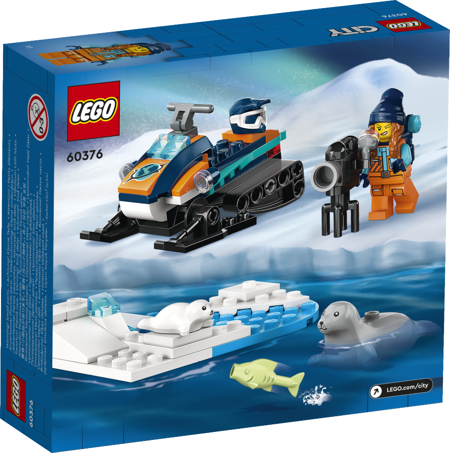 LEGO CITY Skuter śnieżny badacza Arktyki 60376