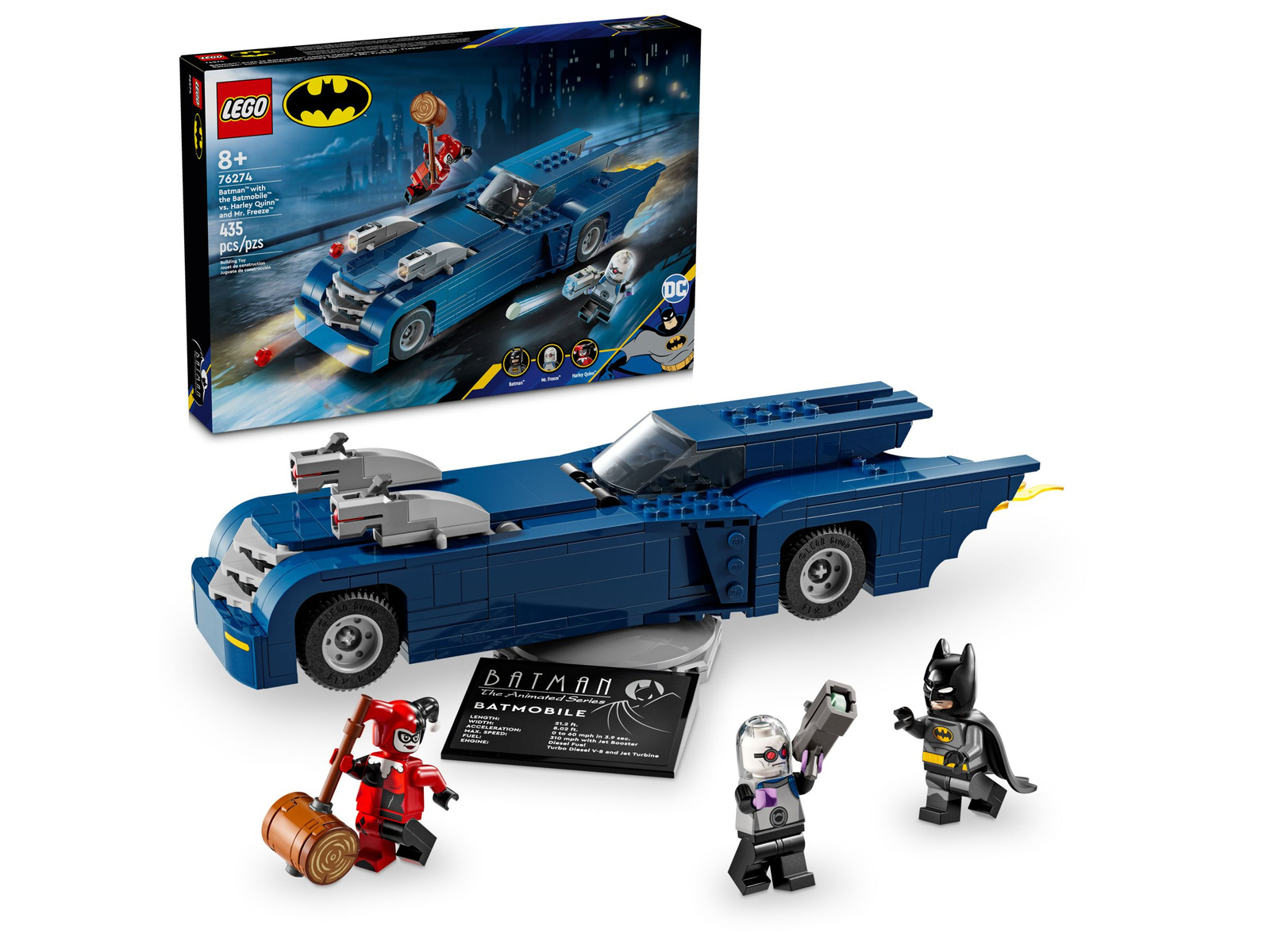 Lego Super Heroes 76274 Batman z batmobilem kontra Harley Quinn i Mr. Freeze
