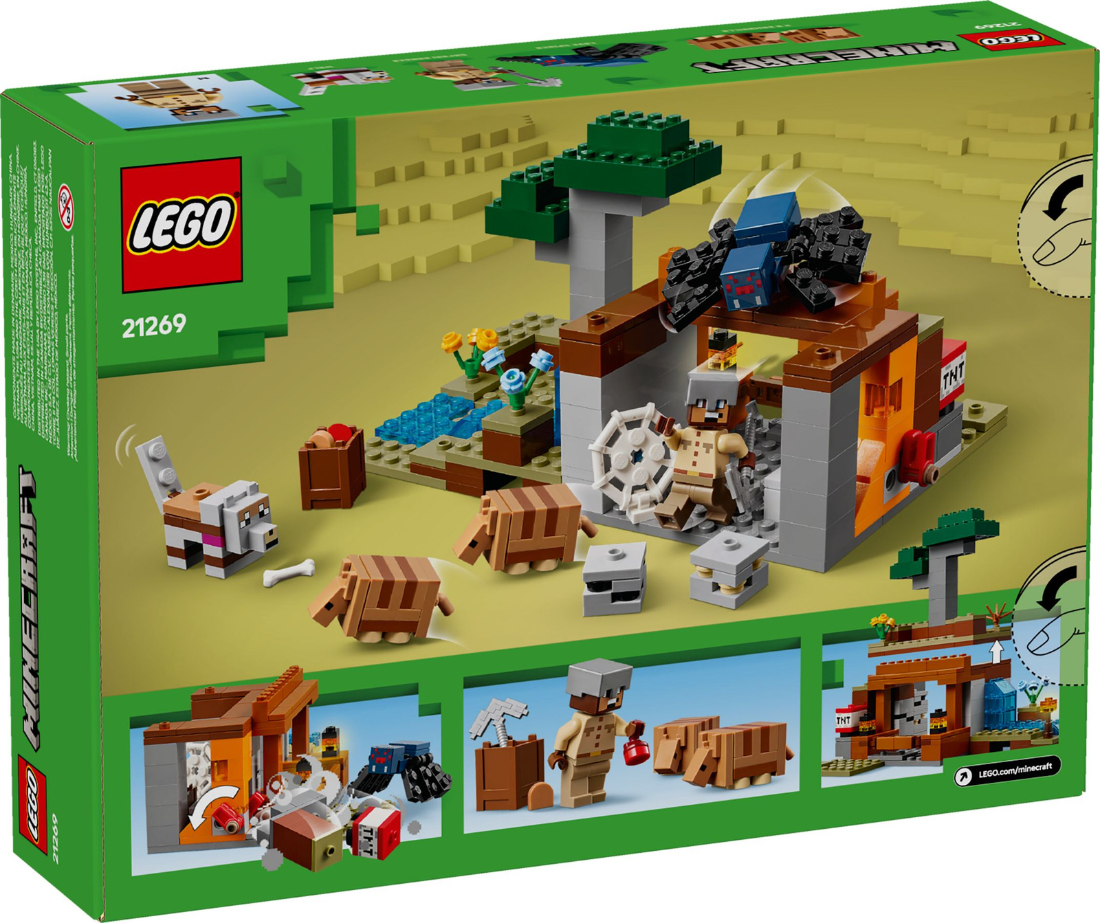 Lego Minecraft 21269 Wyprawa do pancernikowej kopalni