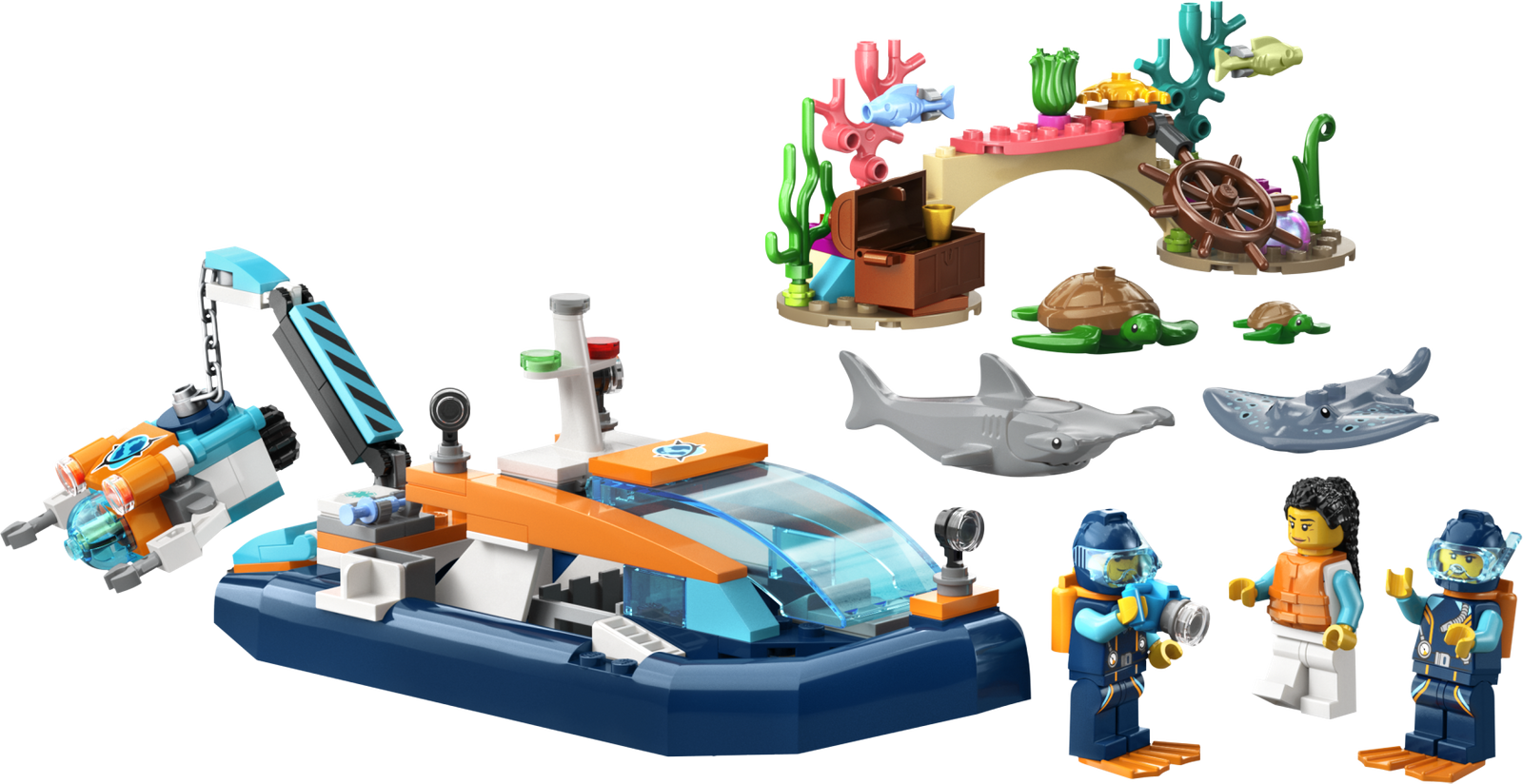 LEGO CITY Łódź do nurkowania badacza 60377