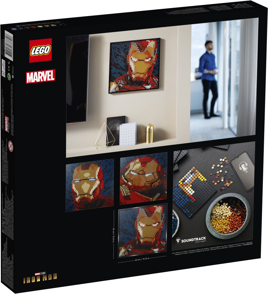 LEGO Art  Iron Man z wytwórni Marvel Studios 31199