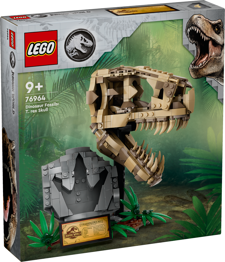 LEGO JURASSIC WORLD Szkielety dinozaurów — czaszka tyranozaura 76964