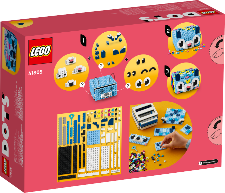 LEGO DOTS Kreatywny zwierzak — szuflada 41805