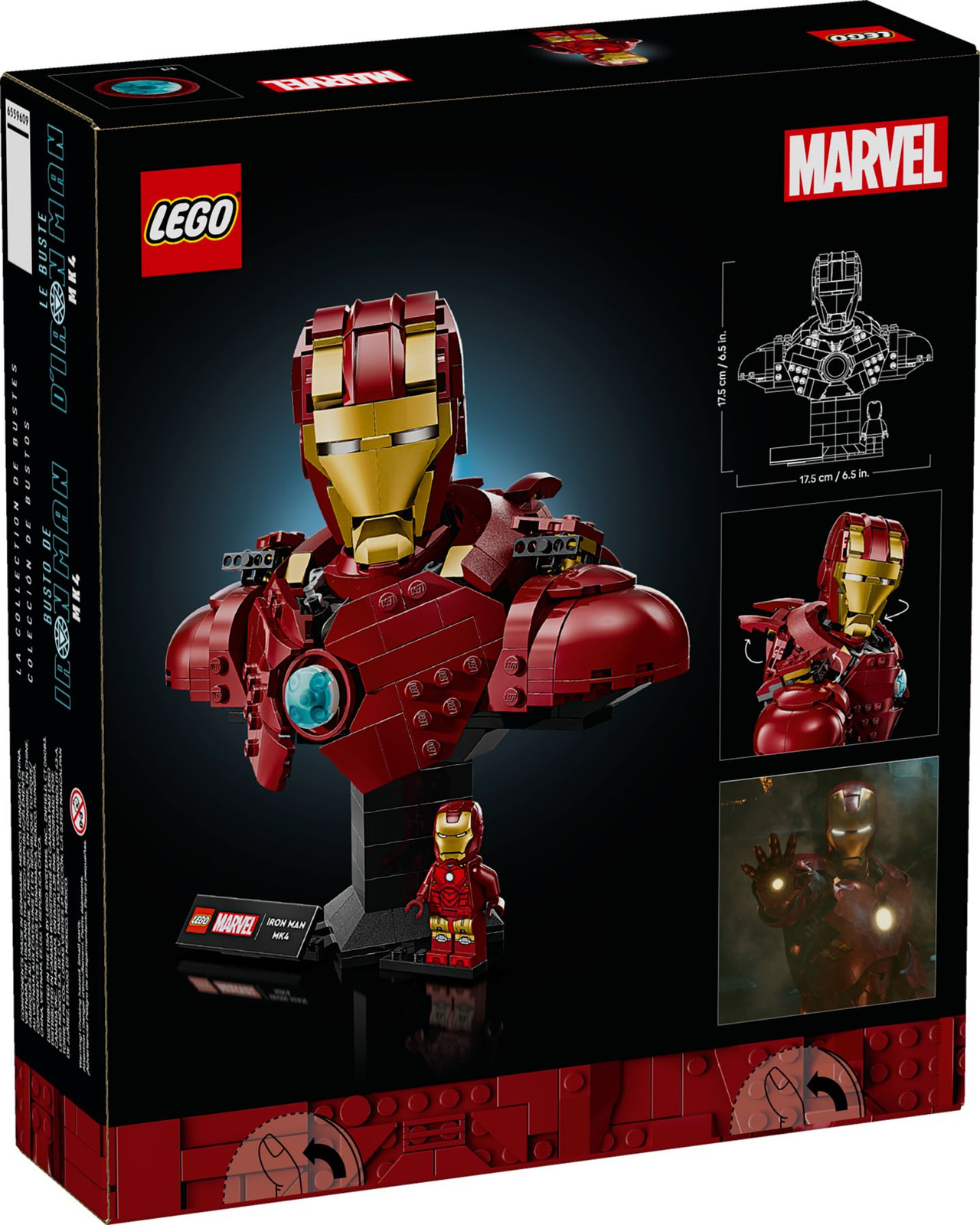 Lego Super Heroes 76327 Popiersie Iron Mana MK4